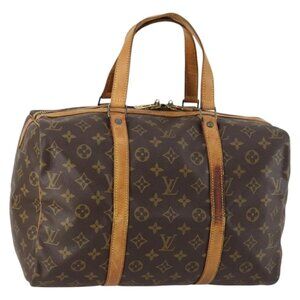 LOUIS VUITTON Monogram Sac Souple 35 Boston Bag M41626 LV Auth 142621